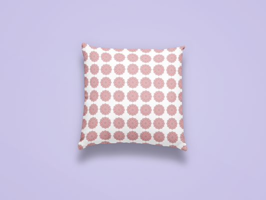 Printed Ethnic Cushion Cover with Filler Included ( 12 inch x 12 inch )