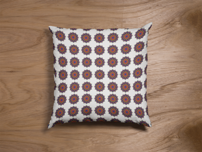 Printed Ethnic Cushion Cover with Filler Included ( 12 inch x 12 inch )