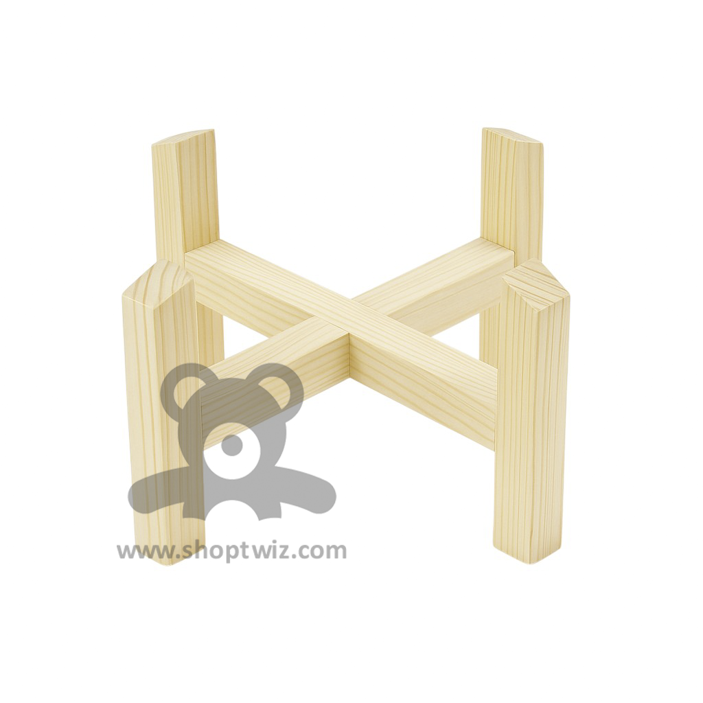 ShopTwiz Wooden Plant Stand Flower Pot Holder