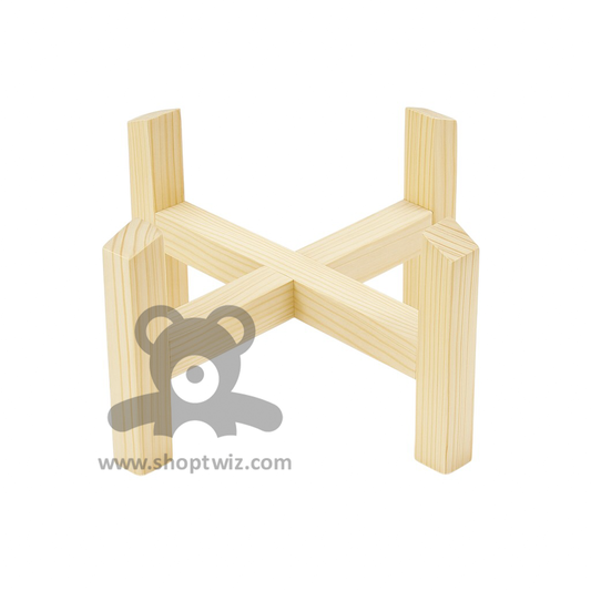 ShopTwiz Wooden Plant Stand Flower Pot Holder