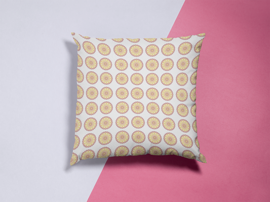 Printed Ethnic Cushion Cover with Filler Included ( 12 inch x 12 inch )