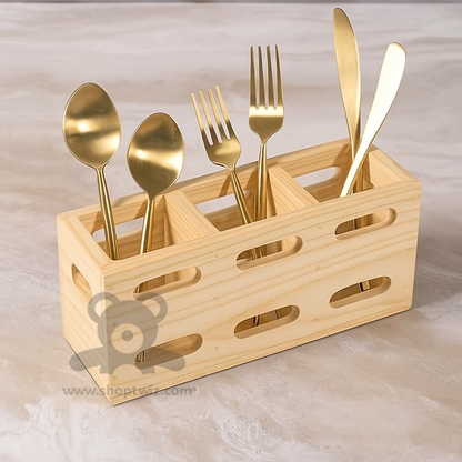 ShopTwiz Wooden Kitchen Spoon Stand – Elegant Corporate Gift & Table Organizer