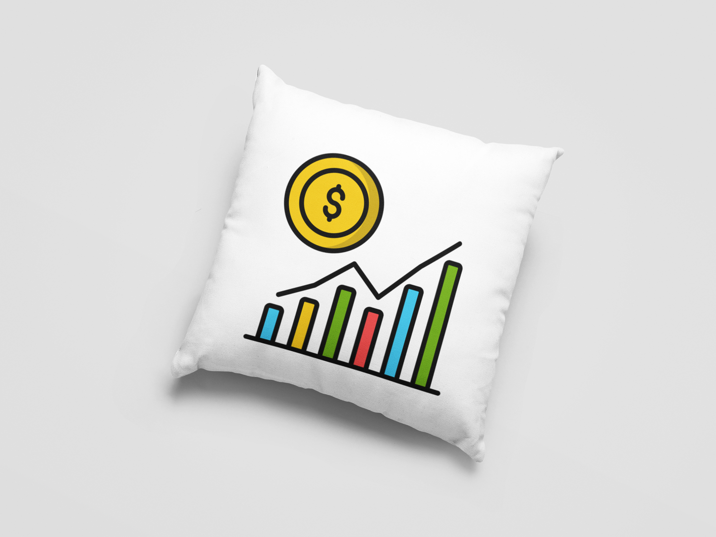 Stock Market Printed Cushion