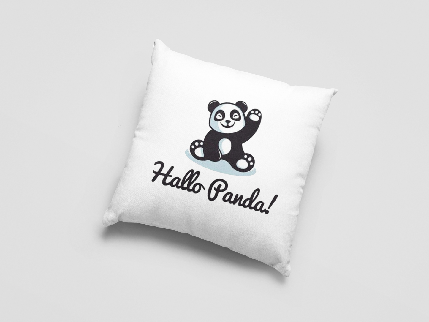 Hello Panda Printed Cushion