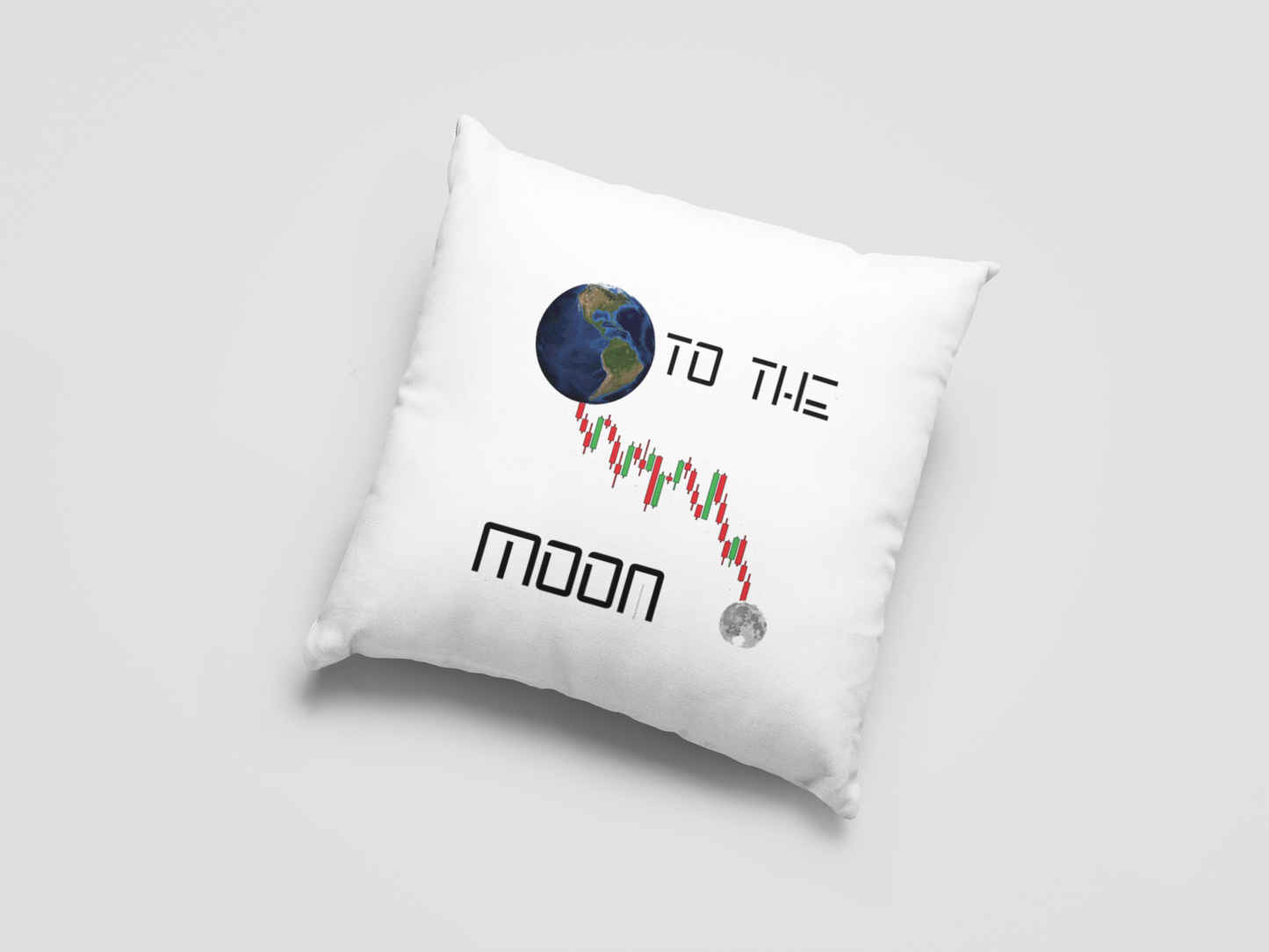 To The Moon Printed Cushion