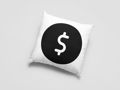 Dollar Printed Cushion