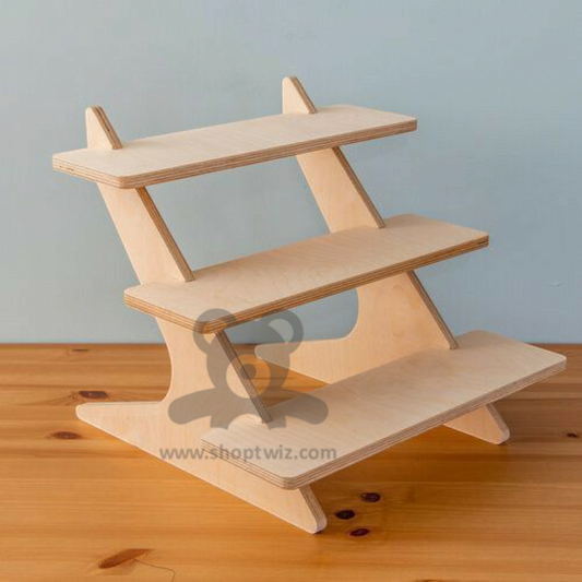 ShopTwiz Wooden 3-Box Stand for Kitchen