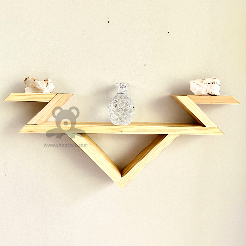 ShopTwiz Wooden Wall Decorative Style Stand