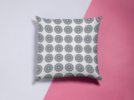 Printed Ethnic Cushion Cover with Filler Included ( 12 inch x 12 inch )