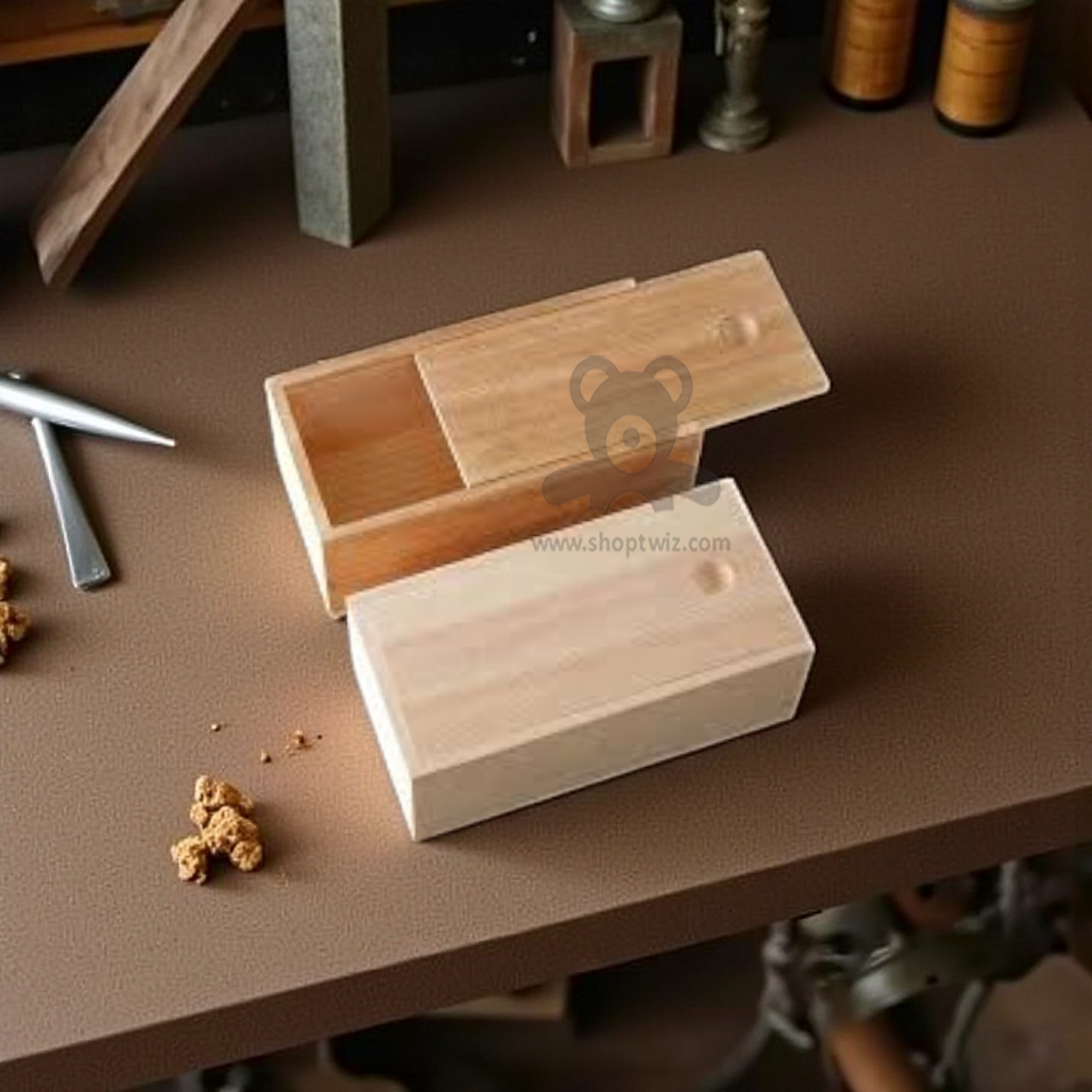 ShopTwiz Customized Wooden Box – Personalize with Logo or Name | Elegant Corporate Gift