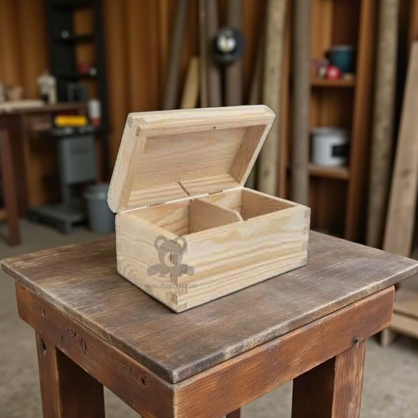 ShopTwiz Customized Wooden Kitchen Box – Personalize with Logo or Name | Elegant Corporate Gift