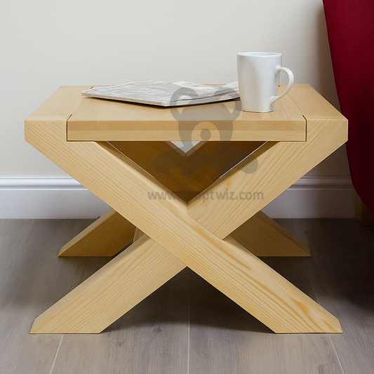 ShopTwiz Wooden Study and Dining Stand