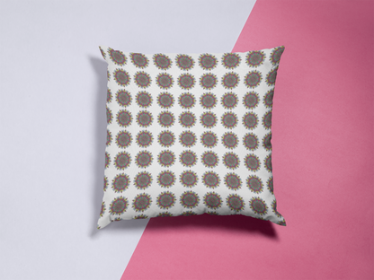 Printed Ethnic Cushion Cover with Filler Included ( 12 inch x 12 inch )