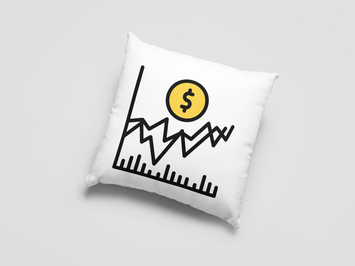 Stock Market Printed Cushion