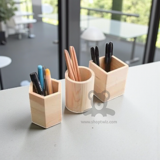 ShopTwiz Customized Wooden Pen Box – Personalize with Logo or Name | Elegant Corporate Gift