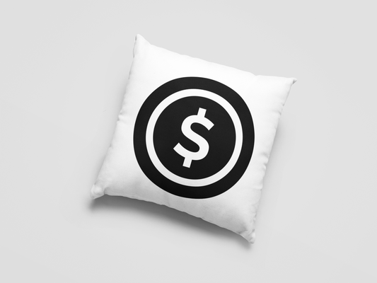 Dollar Printed Cushion