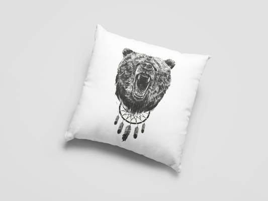 The Bear  Printed Cushion