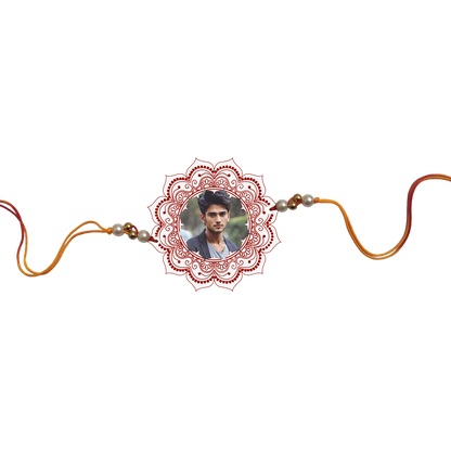 Photo Rakhi ( Customized / Personalized / I Love My Handsome  Brother / Photo Rakhi