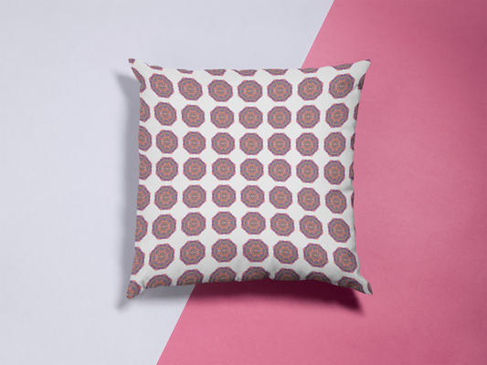 Printed Ethnic Cushion Cover with Filler Included ( 12 inch x 12 inch )