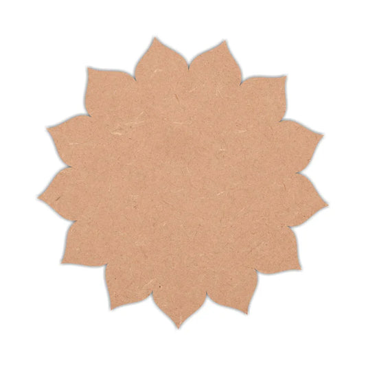 Designer MDF Base for DIY Project Leaf Pattern