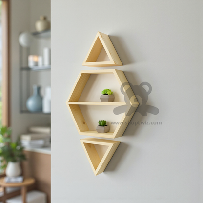 ShopTwiz Wooden Pot Design Stand
