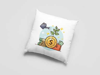 Stock Market Printed Cushion