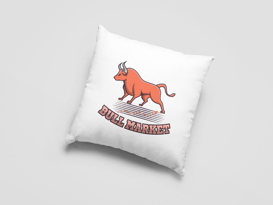 Bull Market  Printed Cushion