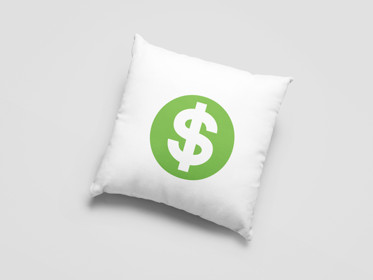 Dollar Printed Cushion