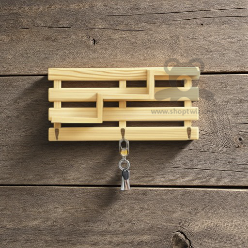 ShopTwiz Wooden Hanger with Flower Pot Stand