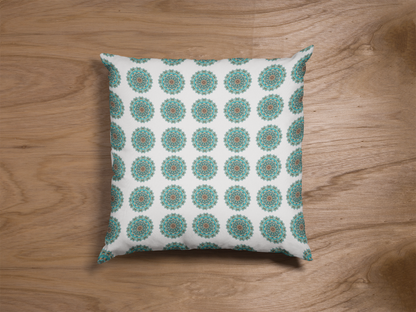 Printed Ethnic Cushion Cover with Filler Included ( 12 inch x 12 inch )