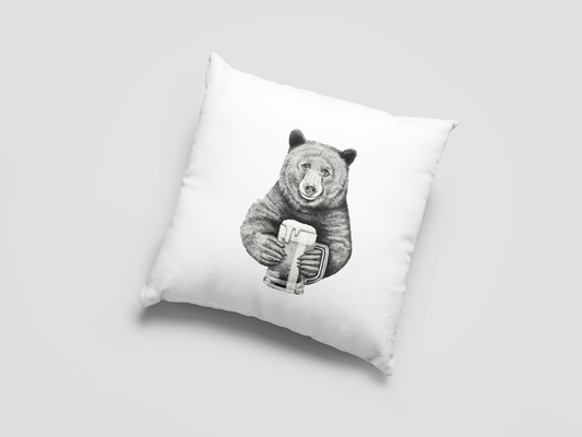 Bear Printed Cushion