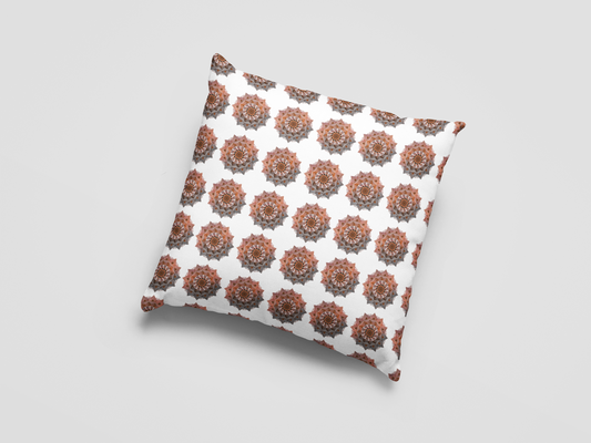 Printed Ethnic Cushion Cover with Filler Included ( 12 inch x 12 inch )