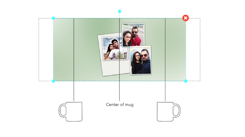 Customized Coffee Mug - Add Your Own Photo -3 Photo Frame Pattern