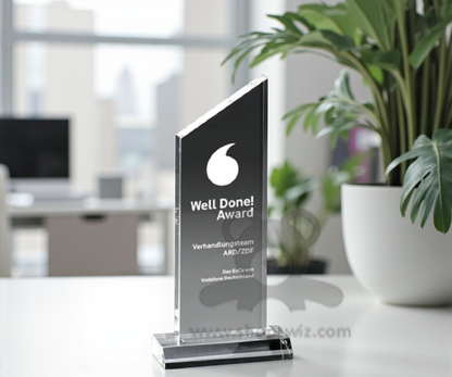ShopTwiz Customized Trophy – Personalized Logo & Name Printed Corporate Gift