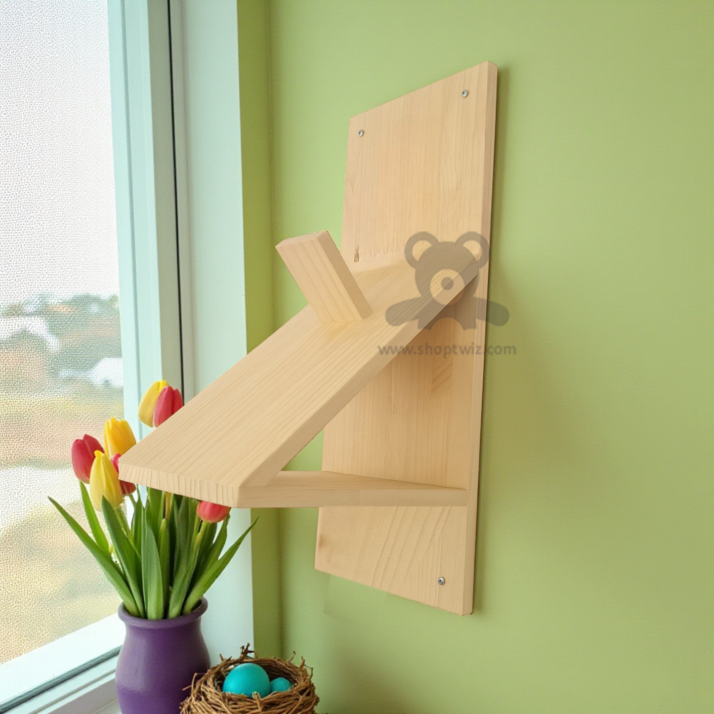 ShopTwiz Customized Wooden Helmet Holder – Personalize with Logo or Name | Unique Corporate Gift
