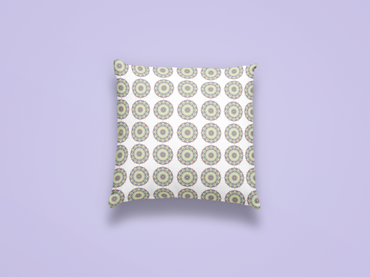 Printed Ethnic Cushion Cover with Filler Included ( 12 inch x 12 inch )