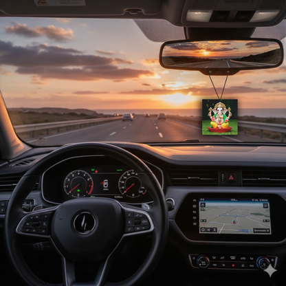 ShopTwiz Divine Blessings Ganesh Car Hanging Decorative