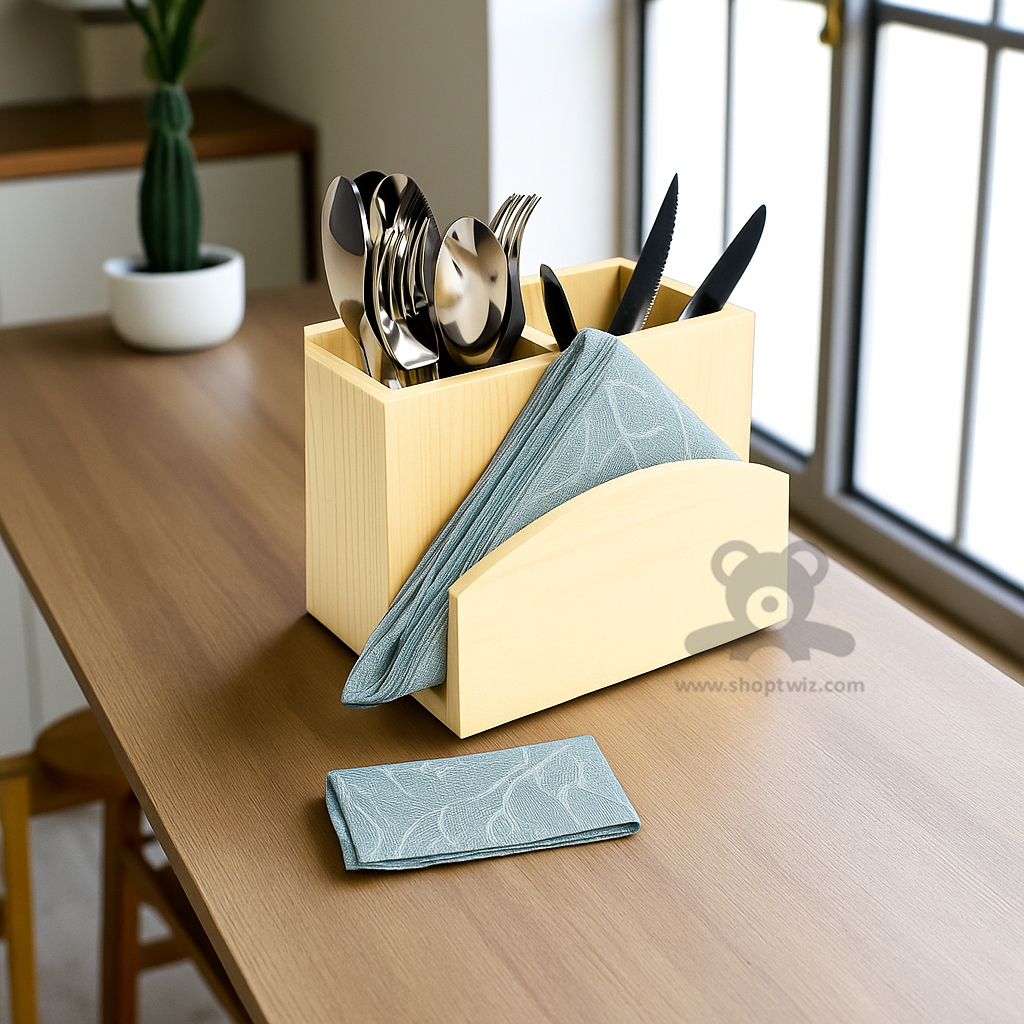 ShopTwiz Wooden Spoon Stand  2 box – Practical Corporate Gift & Elegant Kitchen Organizer