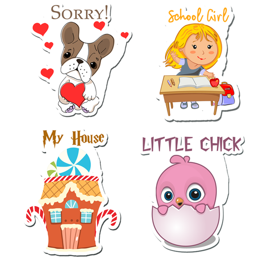 ShopTwiz Sorry Baby/Kids Learning Fridge Magnet and Door Magnets (Set of 4 Magnets)