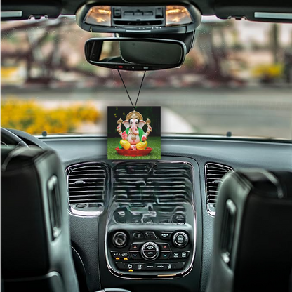 ShopTwiz Divine Blessings Ganesh Car Hanging Decorative