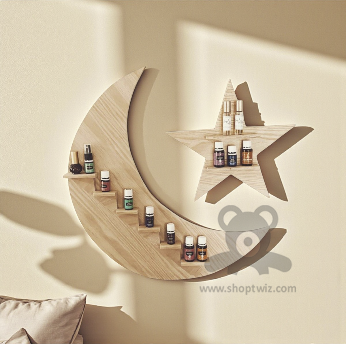 ShopTwiz Wooden 3-Box Stand for Decoration