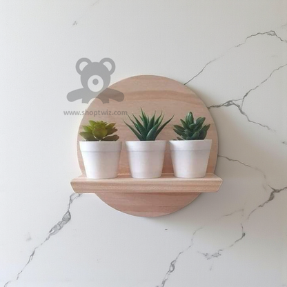 ShopTwiz Wooden Moon Decorative Stand for House