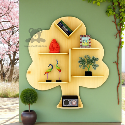 ShopTwiz Wooden Tree Style Decorative Wall Stand