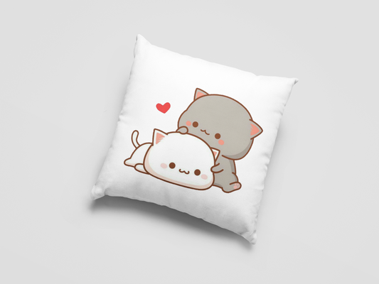 Mocha Bear Printed Cushion