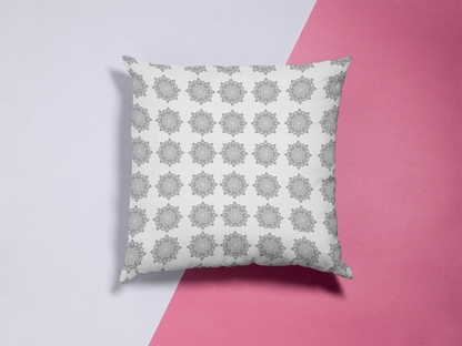 Printed Ethnic Cushion Cover with Filler Included ( 12 inch x 12 inch )