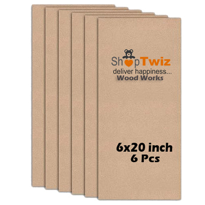 ShopTwiz Wood MDF SHeets For Craft work 6 Pack