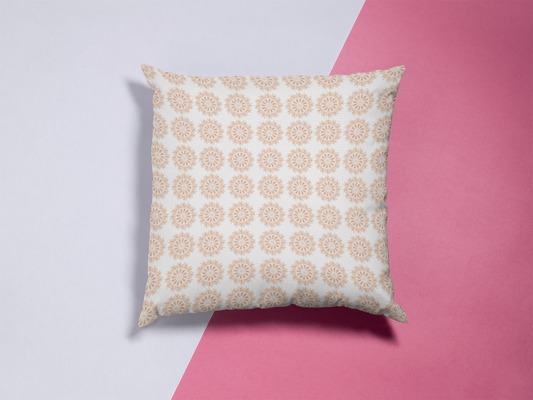 Printed Ethnic Cushion Cover with Filler Included ( 12 inch x 12 inch )