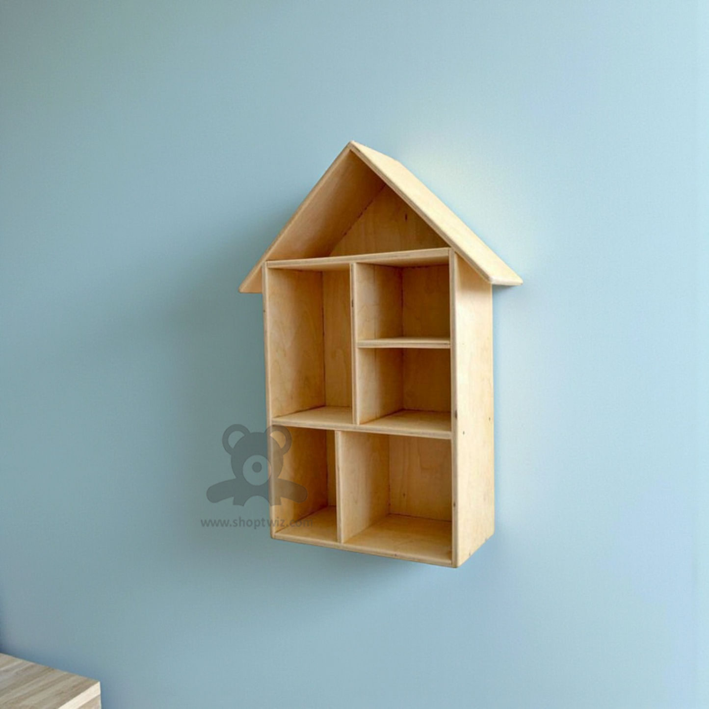 ShopTwiz Wooden House Style Stand for Books and Etc.