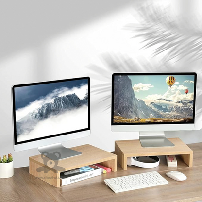 ShopTwiz Wooden TV and Laptop Stand