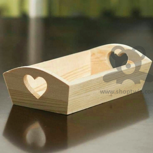 ShopTwiz Wooden Rectangle Tray for Kitchen